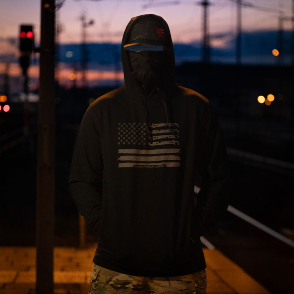 BPG Lightweight Performance Hoodie (American Flag)