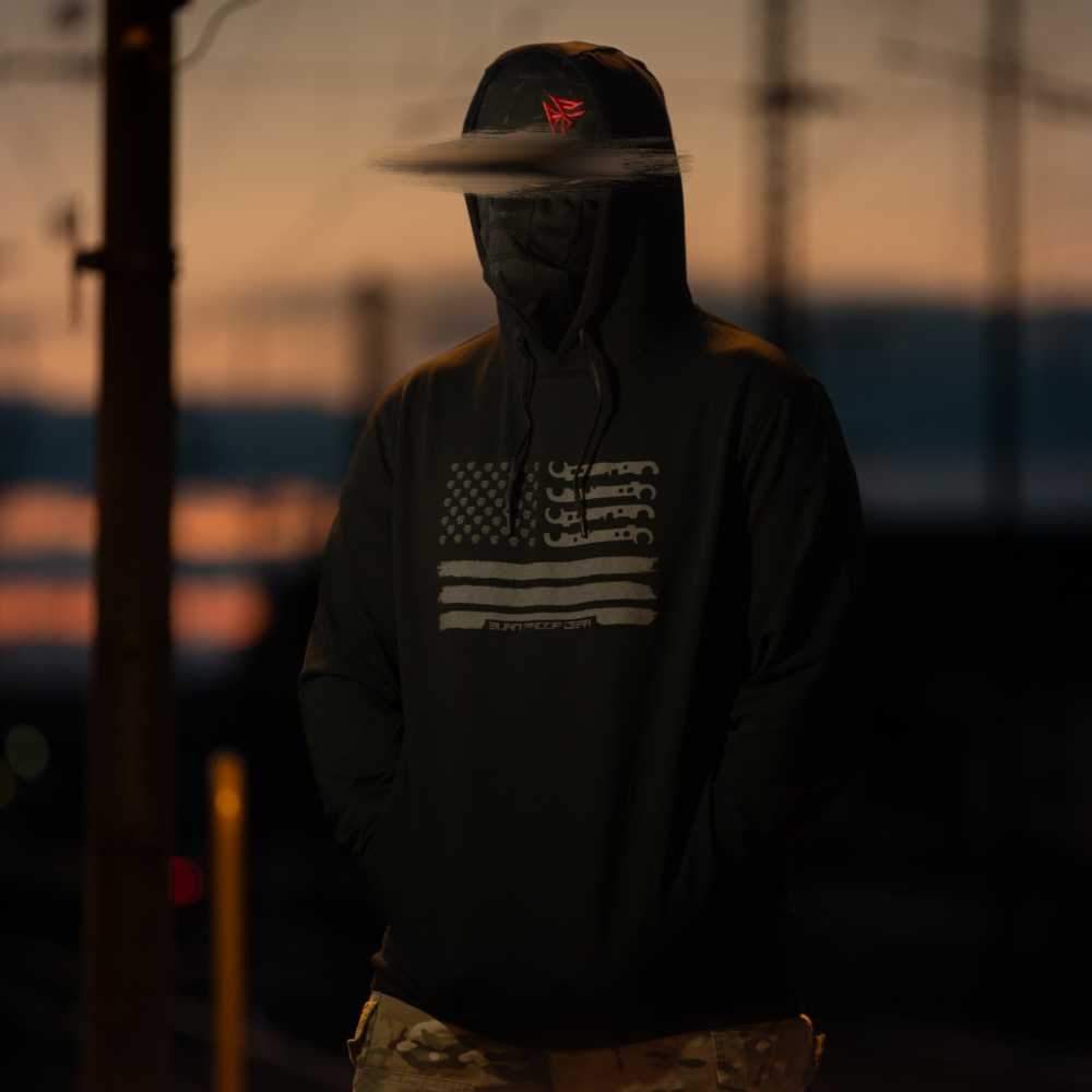 BPG Lightweight Performance Hoodie (American Flag)